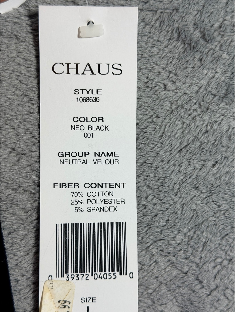 Chaus Sport Neutral Velour Black Elastic Waist Pants Size L - Picture 4 of 13